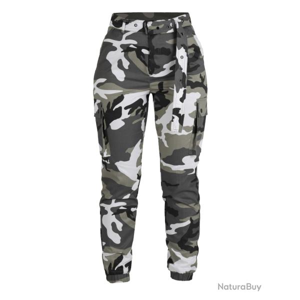 Pantalon cargo femme Mil-Tec en polyester-coton - Urban / XS