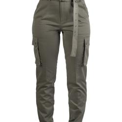 Pantalon cargo femme Mil-Tec en polyester-coton - Vert olive / XS