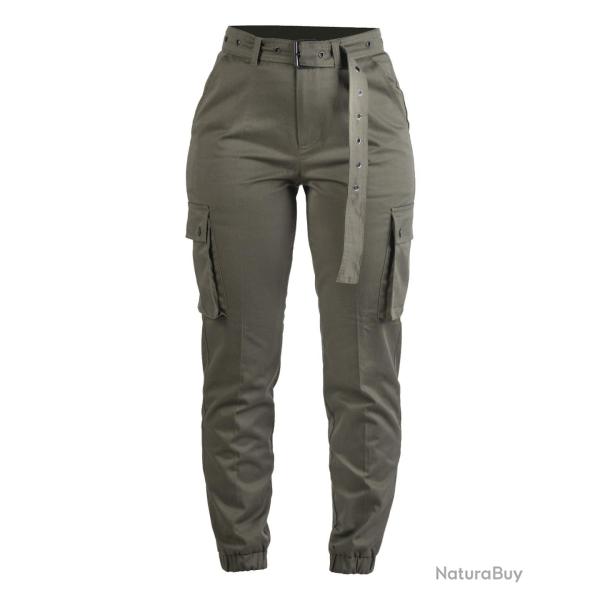 Pantalon cargo femme Mil-Tec en polyester-coton - Vert olive / XL