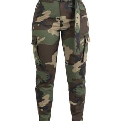 Pantalon cargo femme Mil-Tec en polyester-coton - Woodland / L