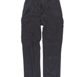 Pantalon de bord de la marine allemande en coton d'occasion - Bleu marine