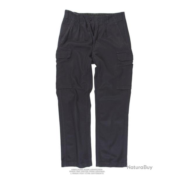 Pantalon de bord de la marine allemande en coton d'occasion - Bleu marine