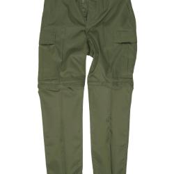 Pantalon de combat convertible Mil-Tec type BDU en polycoton - Vert olive / XL