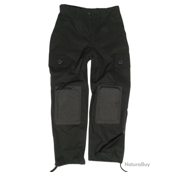Pantalon de combat l�ger Mil-Tec en ripstop polycoton - Noir / S