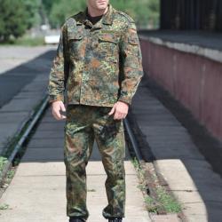 Pantalon de combat Mil-Tec type BW en polycoton lourd six - Flecktarn / 7