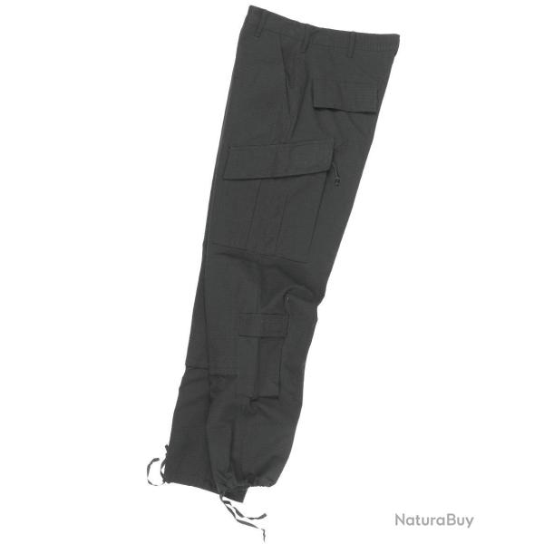 Pantalon de combat Mil-Tec US ACU en coton ripstop huit poches - Noir / XXL