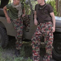 Pantalon de combat suisse M70 en pur coton d'occasion - Autre