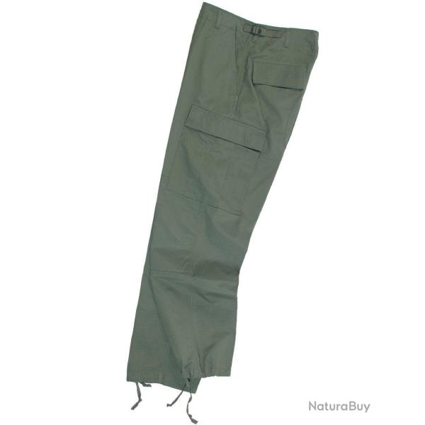 Pantalon de combat Teesar US BDU en coton ripstop 220 g/m� - Vert olive / M
