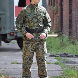 Pantalon de combat type ACU Mil-Tec en ripstop coton huit - Marpat Woodland / S