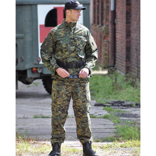 Pantalon de combat type ACU Mil-Tec en ripstop coton huit - Marpat Woodland / S