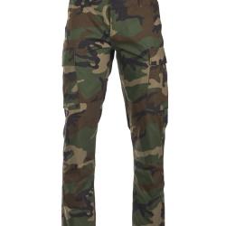 Pantalon de combat type BDU Teesar en coton ripstop - Woodland / L