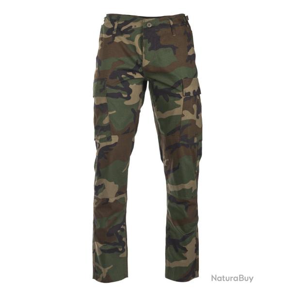 Pantalon de combat type BDU Teesar en coton ripstop - Woodland / XL