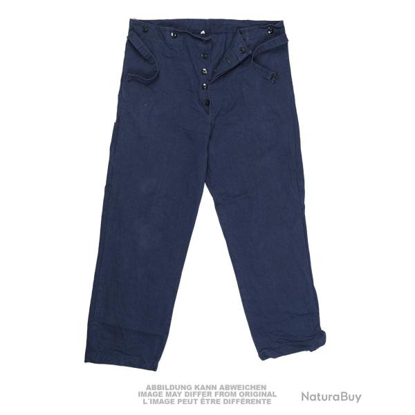 Pantalon de m�canicien Bundeswehr en pur coton d'occasion, lot de 10 - Urban noir