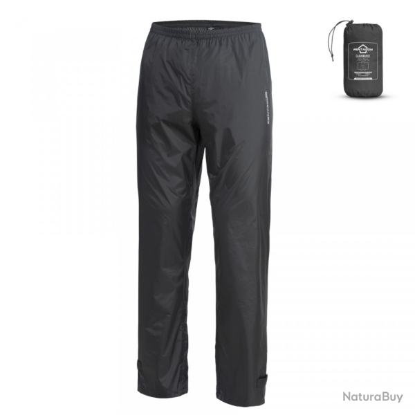Pantalon de pluie Pentagon Cloudburst nylon ripstop 10 000 mm - Noir / L