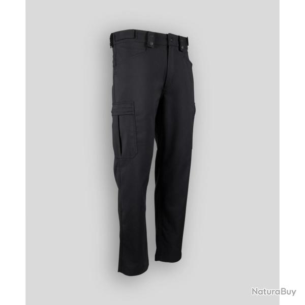 Pantalon droit FDO homme GK Professional 200 g/m� �lasthanne - Noir / 46