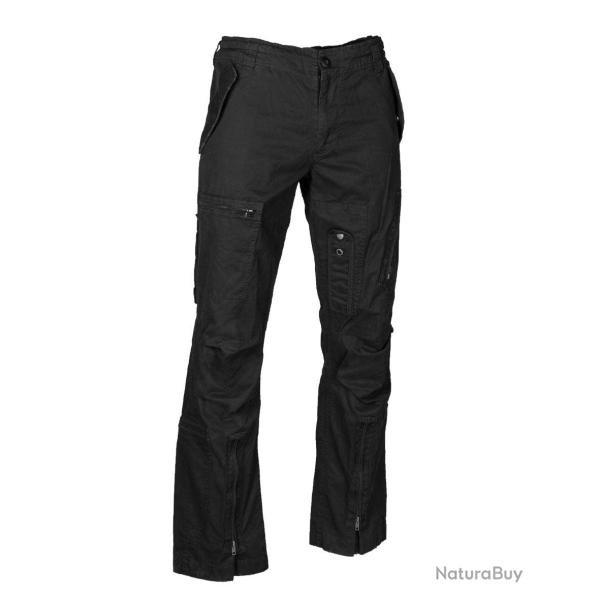 Pantalon tactique Mil-Tec en coton serg� � jambe droite - Noir / S