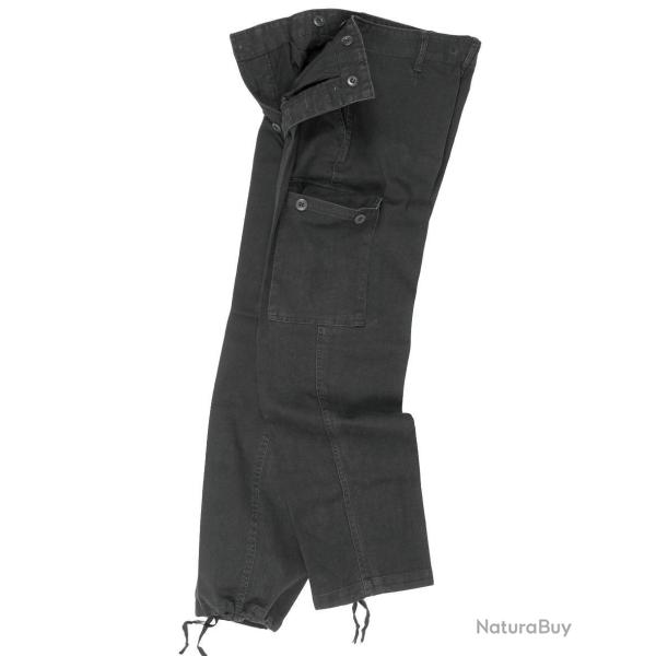 Pantalon tactique Mil-Tec en moleskine 100 % coton pr�lav� - Noir / 7