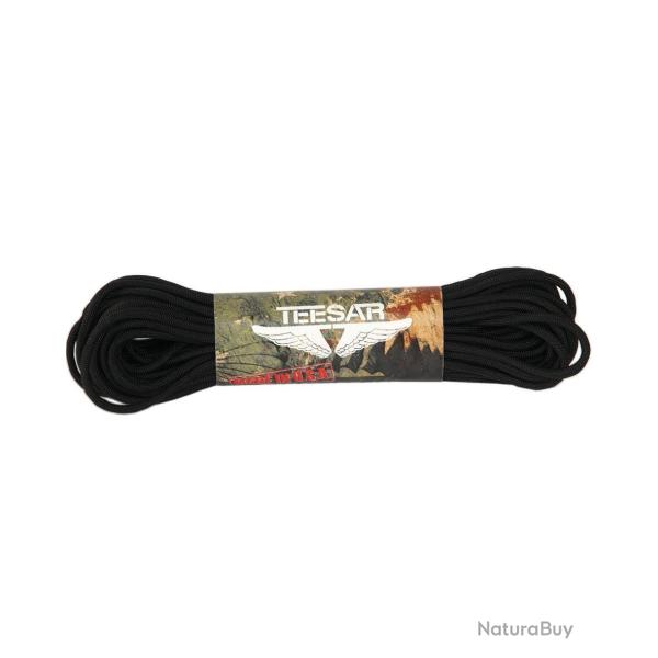 Paracorde type parachute US Mil-Tec en nylon 15,24 m - Noir
