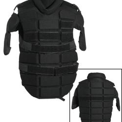 Pare-coups Mil-Tec Anti Riot en polyester &agrave; coques - Noir