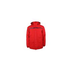 Parka de s&eacute;curit&eacute; incendie GK Safetek matelass&eacute;e imperm&eacute;able - Rouge / S