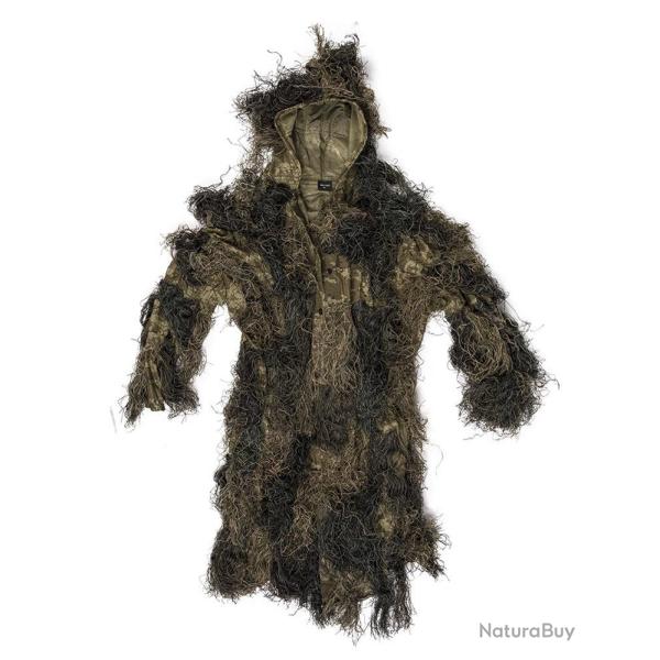 Parka Ghillie Mil-Tec Anti Fire Pro en polyester ignifug� - Woodland / M