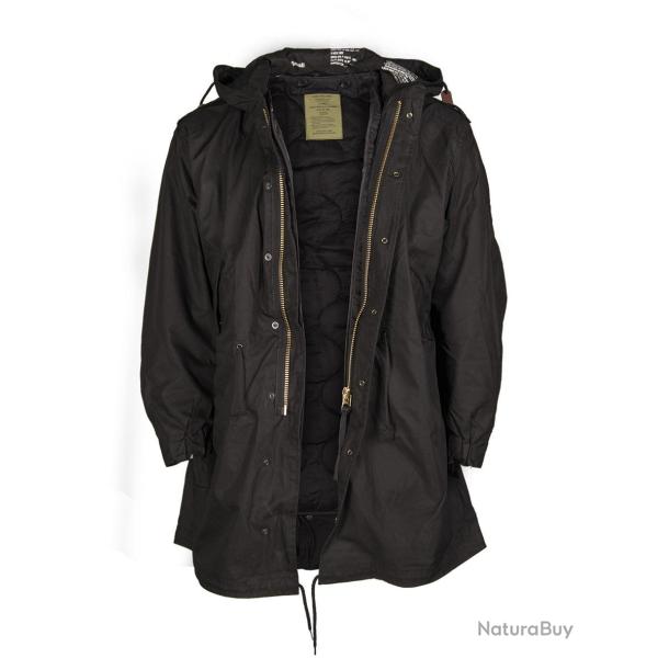 Parka M51 type US Mil-Tec en coton-nylon 73/27 - Noir / M