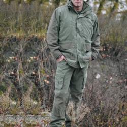 Parka Mil-Tec silencieuse &agrave; veste polaire amovible, capuche - Vert olive / S