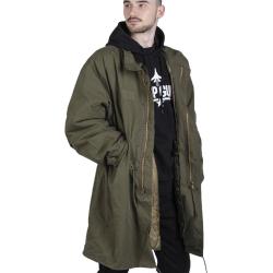 Parka Mil-Tec type US M65 en coton et nylon - Vert olive / XS