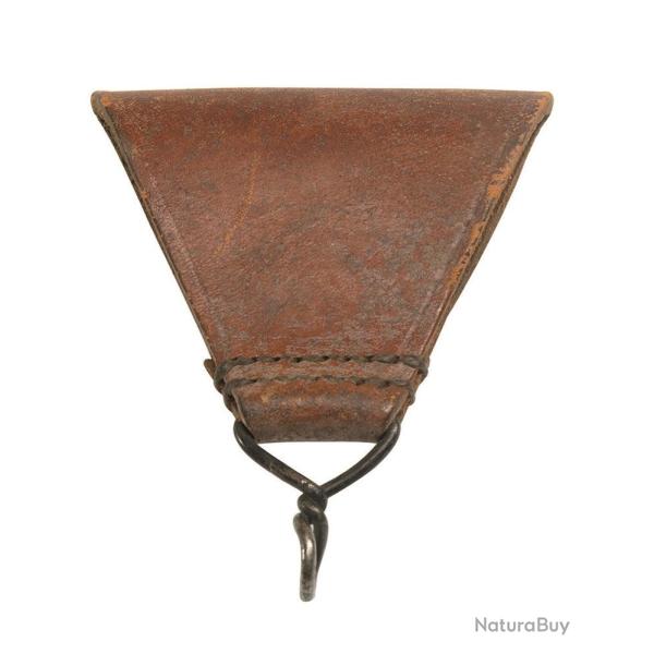 Passant de ceinturon en cuir, mod�le triangulaire d'occasion - Autre
