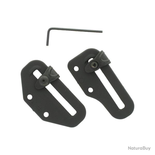 Passants de ceinture Rubber-Tech Radar 1957 fente 60 mm - Noir