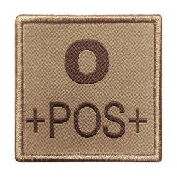 Patch groupe sanguin A10 Equipment brod&eacute; - Tan / O+