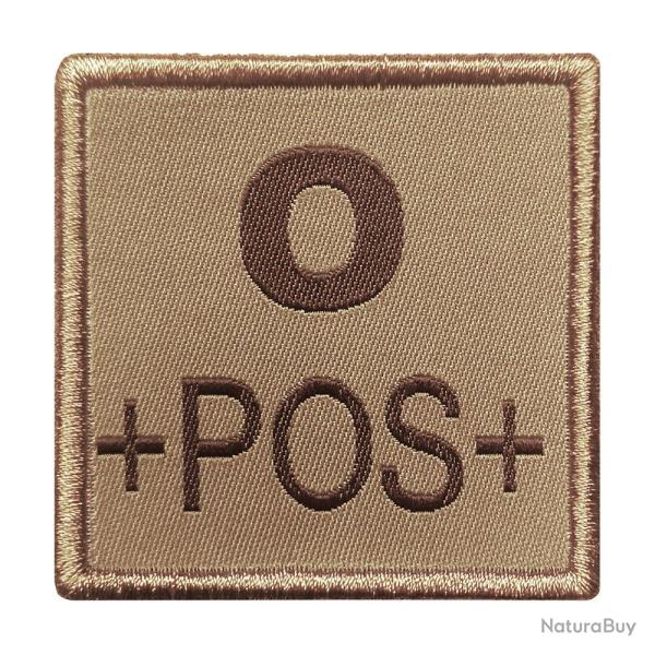 Patch groupe sanguin A10 Equipment brod� - Tan / O+