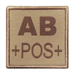 Patch groupe sanguin A10 Equipment brod&eacute; - Tan / AB+