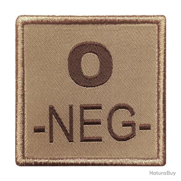 Patch groupe sanguin A10 Equipment brod� - Tan / O-