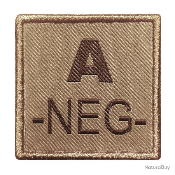 Patch groupe sanguin A10 Equipment brod� - Tan / A-