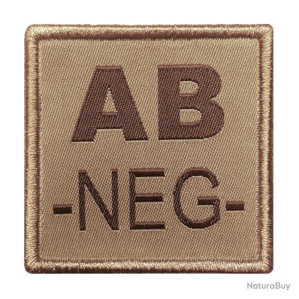 Patch groupe sanguin A10 Equipment brod� - Tan / AB-