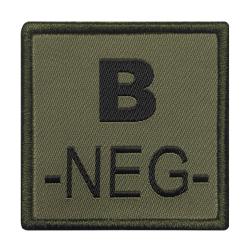 Patch groupe sanguin A10 Equipment brod&eacute; - Vert Olive / B-