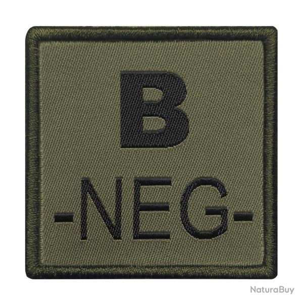 Patch groupe sanguin A10 Equipment brod� - Vert Olive / B-