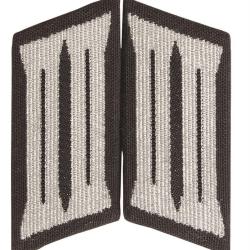 Patte de col de soldat est-allemand, forces terrestres, stock - Noir