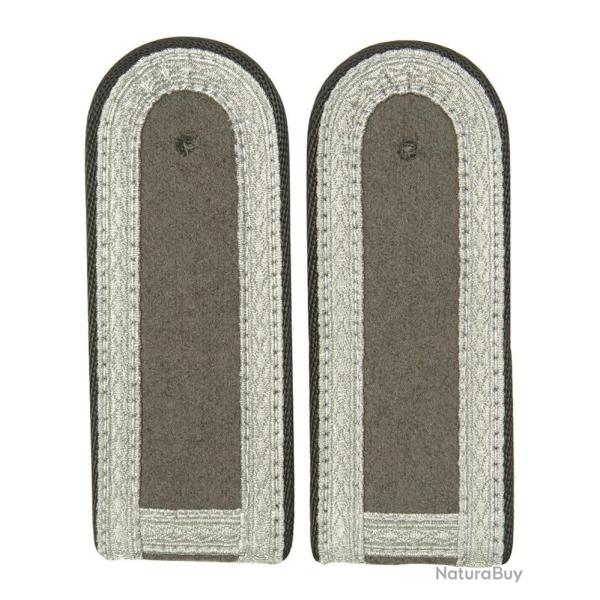 Pattes d'�paule de Feldwebel est-allemand, bord d'arme, stock - Noir