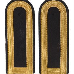 Pattes d'&eacute;paule de la marine est-allemande, grade de Meister, stock - Noir