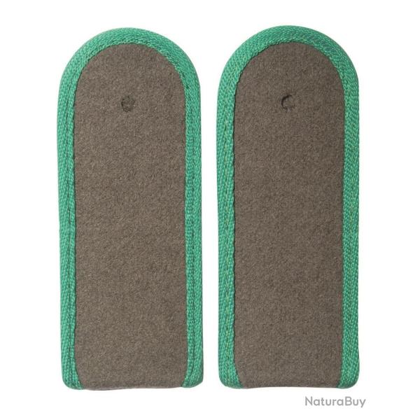 Pattes d'�paule de soldat est-allemandes, passepoil - Vert