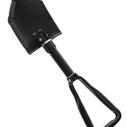 Pelle pliable type US Mil-Tec acier au carbone 2,5 mm - Noir