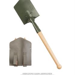 Pelle pliante de la Bundeswehr avec housse d'occasion, lot de 2 - Autre