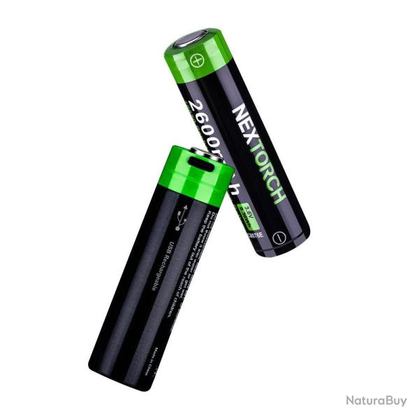 Pile Nextorch 18650 2600 mAh lithium-ion 3,6 V rechargeable - Autre