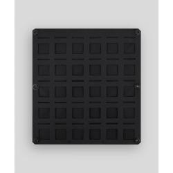 Plateforme MOLLE GK Professional &agrave; d&eacute;coupe laser 25 x 27 cm, six - Noir