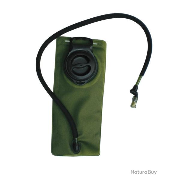 Poche � eau Mil-Tec 2,5 L en TPU avec tube � valve - Vert olive