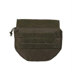 Poche ventrale Mil-Tec Drop Down MOLLE polyester enduit PVC - Vert olive / Taille unique