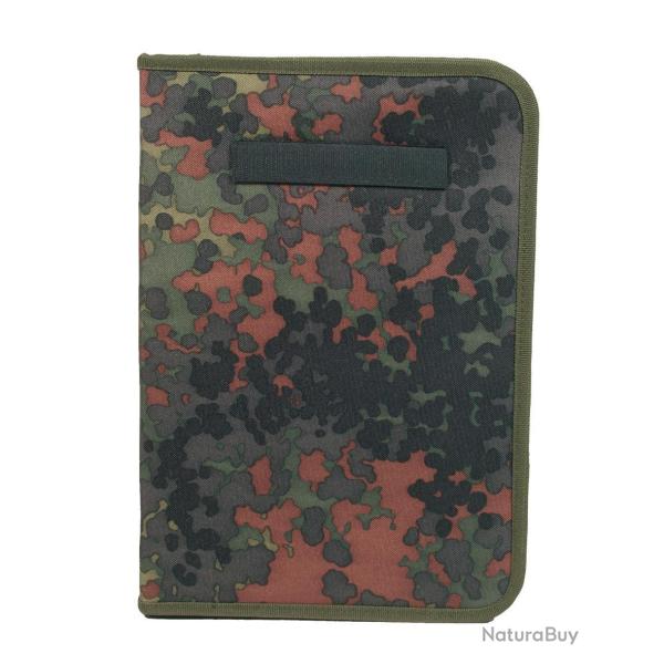 Pochette admin A4 Mil-Tec en polyester enduit PVC - Flecktarn