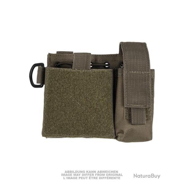 Pochette admin MOLLE Mil-Tec en polyester enduit - Vert olive